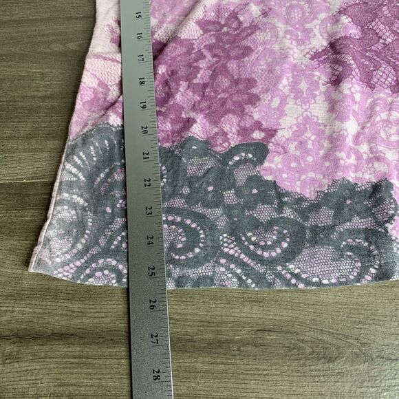 Vanity Women's One Shoulder Top Size Medium Sleeveless Stretch Pink Embellished - Picture 5 of 9